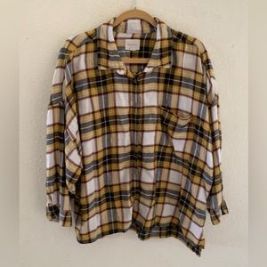 Yellow Plaid Flannel